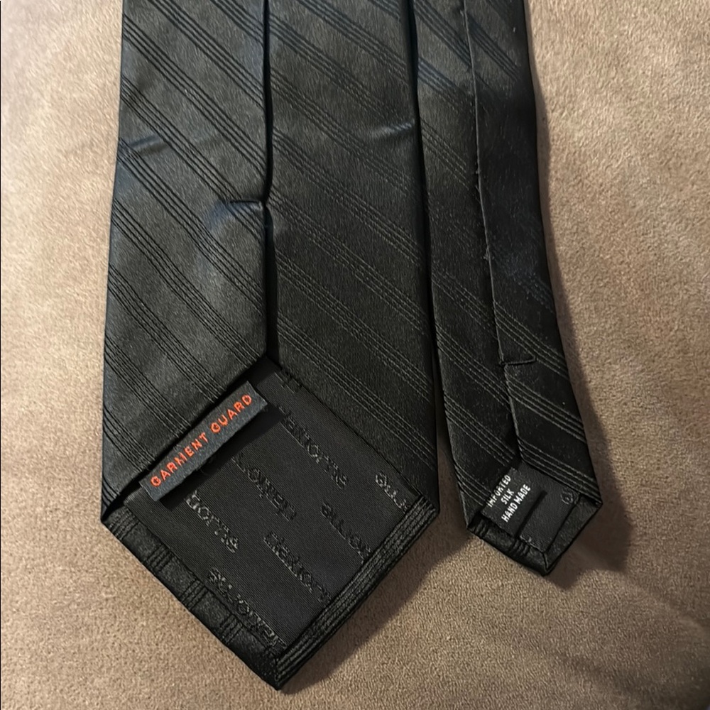 Claiborne Black Striped Tie - Picture 2 of 6